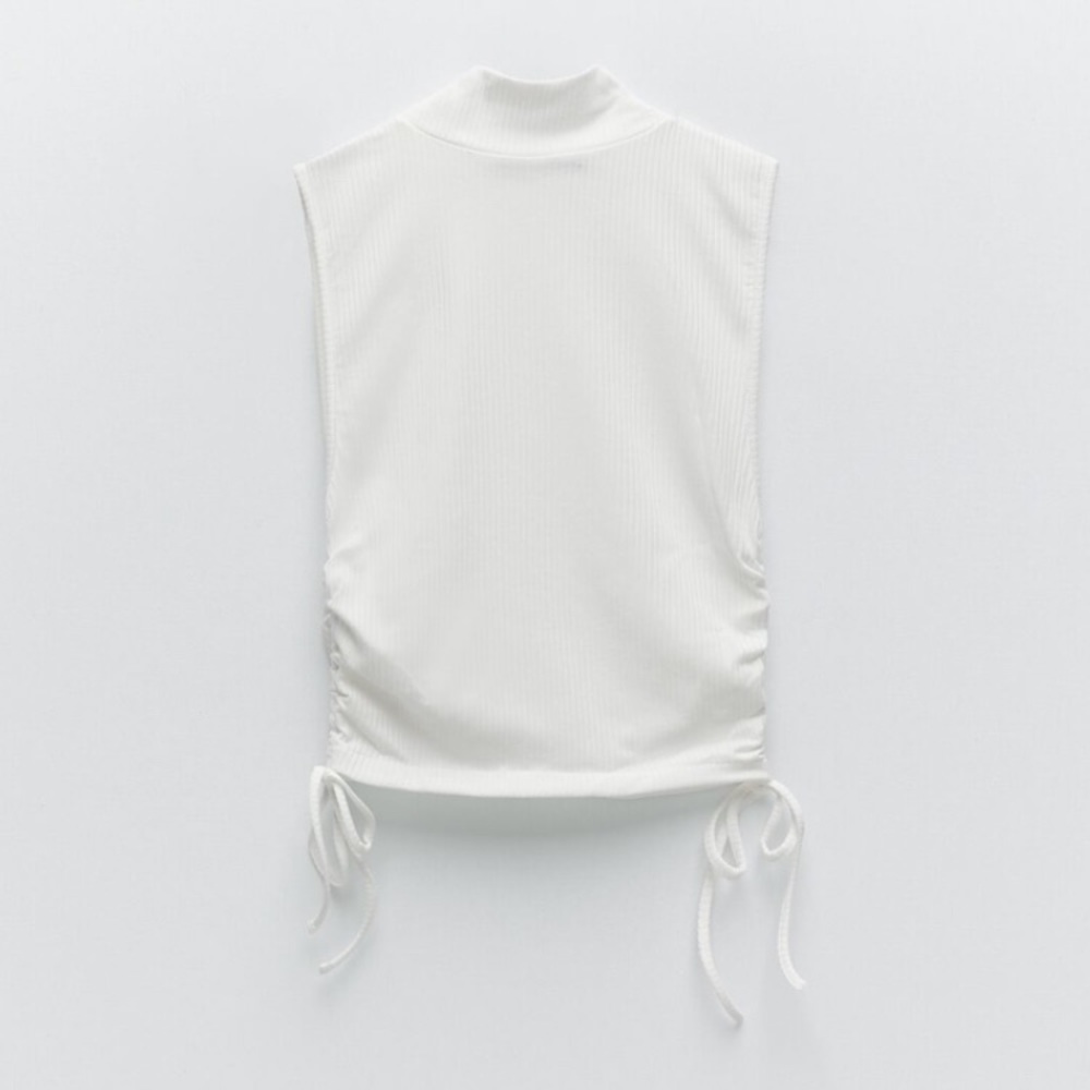 𝗡𝗪𝗧 𝗭𝗮𝗿𝗮 • Side Ruched Top - Picture 3 of 5
